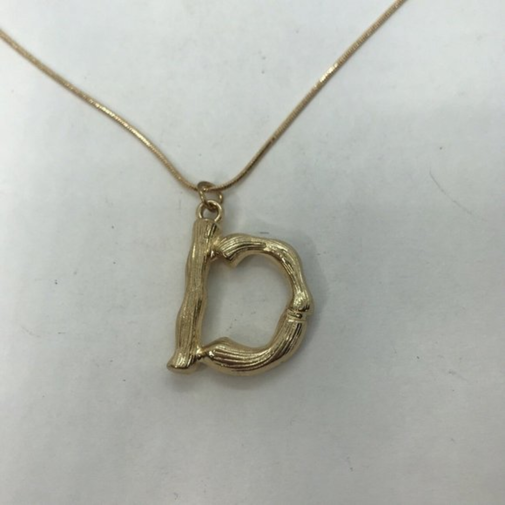 Forever 21‎ Letter D Necklace Snake Chain NWT 18" Forever 21